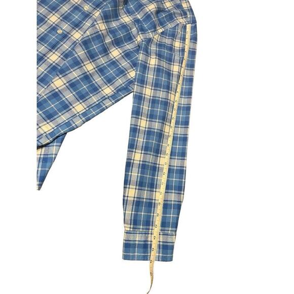 Vineyard Vines Performance Classic Fit Tucker Shirt Men's White Blue Plaid Large - Picture 4 of 7